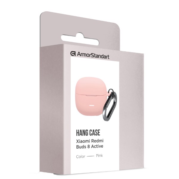 Фото - Чохол для навушників Armorstandart Hang Case for Xiaomi Redmi Buds 8 Active Pink (ARM91298)